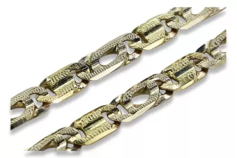Italian yellow 14k 585 gold diamond cut bracelet cb040yw