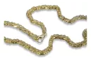 Italienische bizantinische Hohlkette aus 14 Karat 585er Gold, cc052y