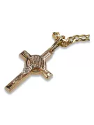Crucea ★ papală catolică de aur russiangold.com ★ aur 585 333 Preț scăzut