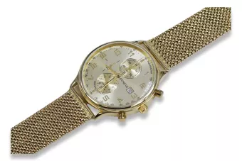 14k 585 aukso laikrodis su vyrų apyranka Geneve mw005y&mbw014y