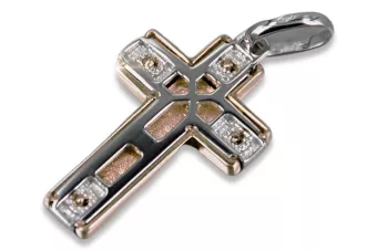 Золотой католический крест ★ russiangold.com ★ Золото 585 333 Низкая цена