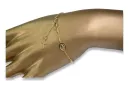 Złota bransoletka różaniec "Dol Gab" 14k 585 diamentowana włoska rbc001y