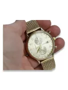 14k 585 aukso laikrodis su vyrų apyranka Geneve mw005y&mbw014y