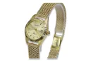 14K Gold Italian Women's Watch, Round 24mm, Quartz