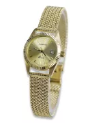 14K Gold Italian Women's Watch, Round 24mm, Quartz