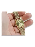 14K Gold Italian Women's Watch, Round 24mm, Quartz