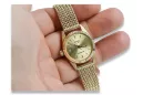 14K Gold Italian Women's Watch, Round 24mm, Quartz