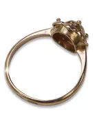 Ruso soviético rosa rosa 14k 585 oro anillo vintage vrn004