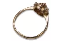 Ruso soviético rosa rosa 14k 585 oro anillo vintage vrn004