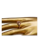 Russian Soviet rose pink 14k 585 gold Vintage ring vrn005
