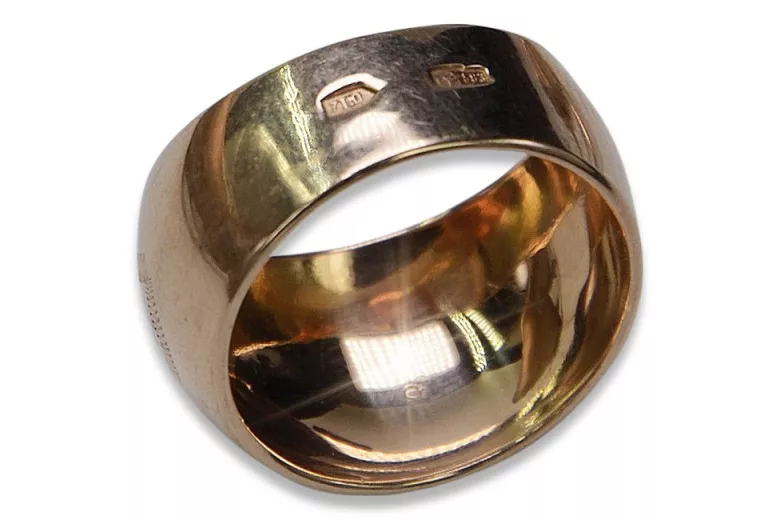 Russian Soviet rose pink 14k 585 gold Vintage ring vrn007