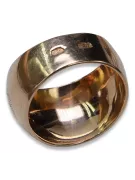 Radziecki 14k 585 złoty Rosyjski pierścionek z różowego złota vrn007