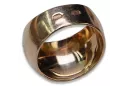 Ruso soviético rosa rosa 14k 585 oro anillo vintage vrn007