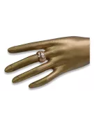 Русское советское розовое винтажное кольцо из золота 14 карат 585 пробы vrn007