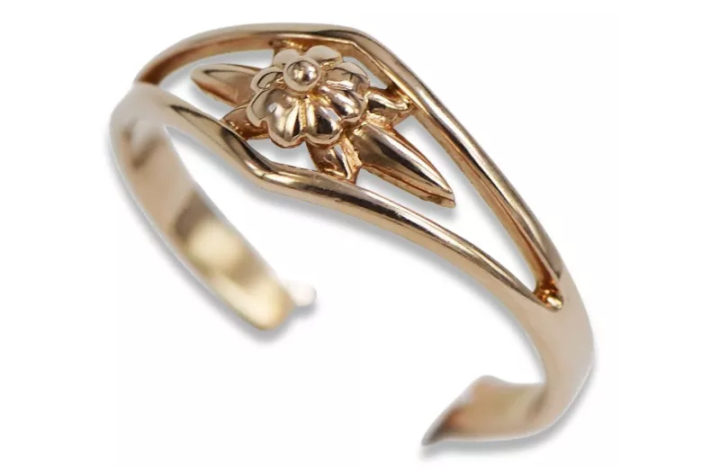 Russisch Sowjet rosa 14 Karat 585 gold Vintage Ring vrn071