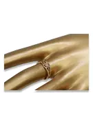 Radziecki 14k 585 złoty Rosyjski pierścionek z różowego złota vrn071