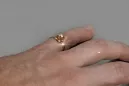 Radziecki 14k 585 złoty Rosyjski pierścionek z różowego złota vrn018