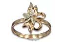 Russisch Sowjet rosa 14 Karat 585 gold Vintage Ring vrn043