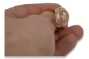 Rusă sovietică a crescut roz 14k 585 aur Vintage inel vrn107