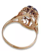 Radziecki 14k 585 złoty Rosyjski pierścionek z różowego złota z Aleksandrytem Rubinem Szafirem Szmaragdem Cyrkonią vrc075