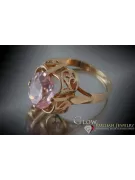Ruso Soviet rosa 14k 585 oro Alejandrita Rubí Esmeralda Zafiro Zircón anillo vrc075