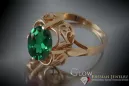 Russisch Sowjetrosa 14 Karat 585 Gold Alexandrit Rubin Smaragd Saphir Zirkon Ring vrc075