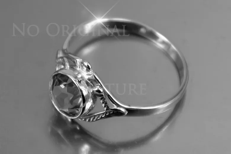 Russisch Sowjetrosa 14 Karat 585 Gold Alexandrit Rubin Smaragd Saphir Zirkon Ring vrc373