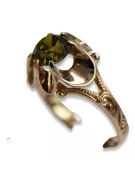 Sovieticul rus a crescut 14k 585 aur Alexandrite Ruby Emerald Safir Zircon inel vrc377