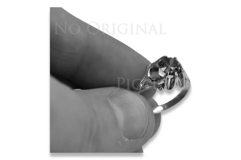 Russian Soviet rose 14k 585 gold Alexandrite Ruby Emerald Sapphire Zircon ring  vrc377