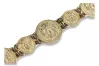 Italian yellow greek Unique 14k 585 gold bracelet cb157yw