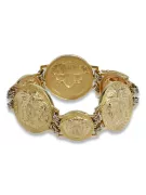 Złota bransoleta grecki wzór 14k 585 włoska cb157yw