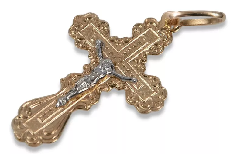 Gold Orthodox Cross ☆ russiangold.com ☆ Gold 585 333 Niedriger Preis