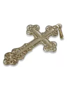 Złoty krzyż Prawosławny 14k 585 zawieszka krzyżyk Jezus z żółtego złota oc003y