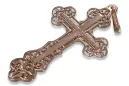 Złoty krzyż Prawosławny 14k 585 krzyżyk z czerwonego różowego złota oc003r