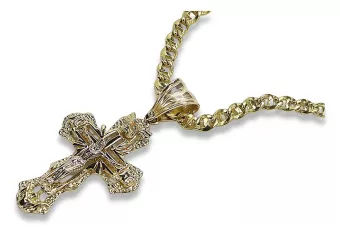 Croix ★ orthodoxe d’or russiangold.com ★ or 585 333 Prix bas