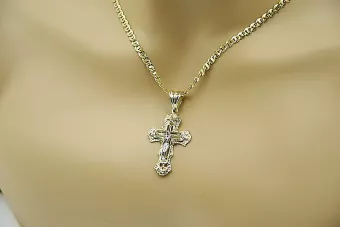 Crucea Ortodoxă ★ de Aur russiangold.com ★ Aur 585 333 Preț scăzut