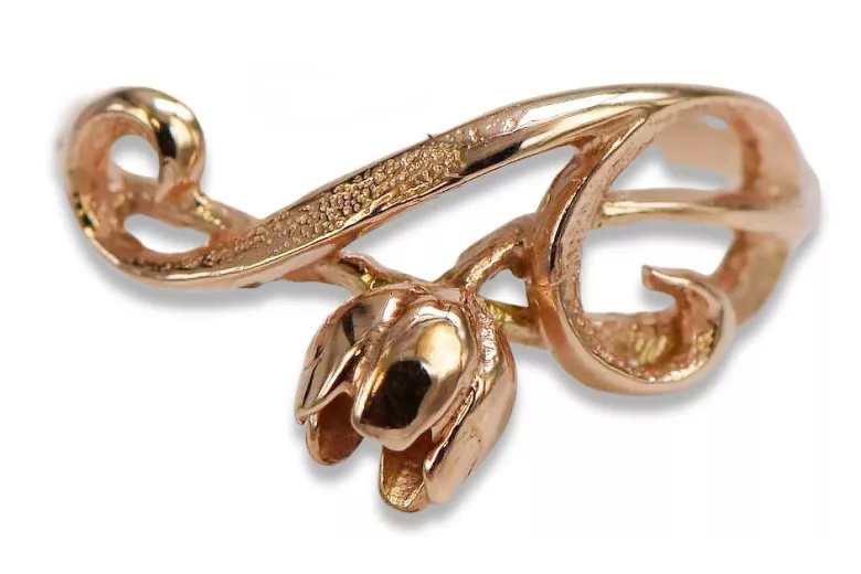 Russisch Sowjet rosa 14 Karat 585 gold Vintage Ring vrn145