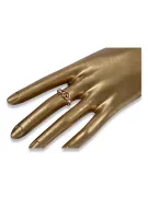 Radziecki 14k 585 złoty Rosyjski pierścionek z różowego złota vrn145