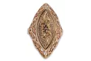 Russische Sowjetrosa rosa 14k 585 gold Vintage ring vrn016
