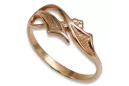 Russisch Sowjet rosa 14 Karat 585 gold Vintage Ring vrn049