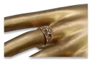 Radziecki 14k 585 złoty Rosyjski pierścionek z różowego złota vrn062