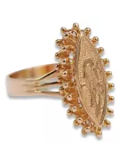 Radziecki 14k 585 złoty Rosyjski pierścionek z różowego złota vrn120