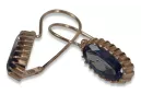 Russische Sowjetische Rose Pink 14k 585 Gold Ohrringe vec047 Alexandrit Rubin Smaragd Saphir ...