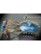 Russische Sowjetische Rose Pink 14k 585 Gold Ohrringe vec047 Alexandrit Rubin Smaragd Saphir ...