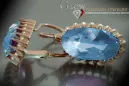 Russische Sowjetische Rose Pink 14k 585 Gold Ohrringe vec047 Alexandrit Rubin Smaragd Saphir ...
