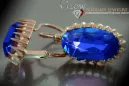 Russische Sowjetische Rose Pink 14k 585 Gold Ohrringe vec047 Alexandrit Rubin Smaragd Saphir ...