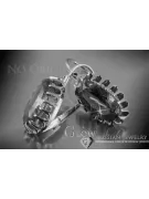 Russisches sowjetisches Silber 925 Alexandrit Rubin Smaragd Saphir Aquamarin Zirkon ... Ohrringe vec064s