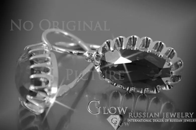 Russisches sowjetisches Silber 925 Alexandrit Rubin Smaragd Saphir Aquamarin Zirkon ... Ohrringe vec064s
