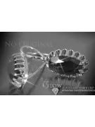 Руско сребро 925 Александрит Рубин Изумрудено Сапфир Аквамарин Циркон ... Обеци VEC064S