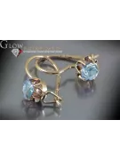Russische Sowjetische Rose Pink 14k 585 Gold Ohrringe vec069 Alexandrit Rubin Smaragd Saphir ...